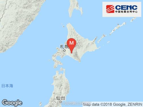 日本北海道發生6.7級地震 已造成1人死亡